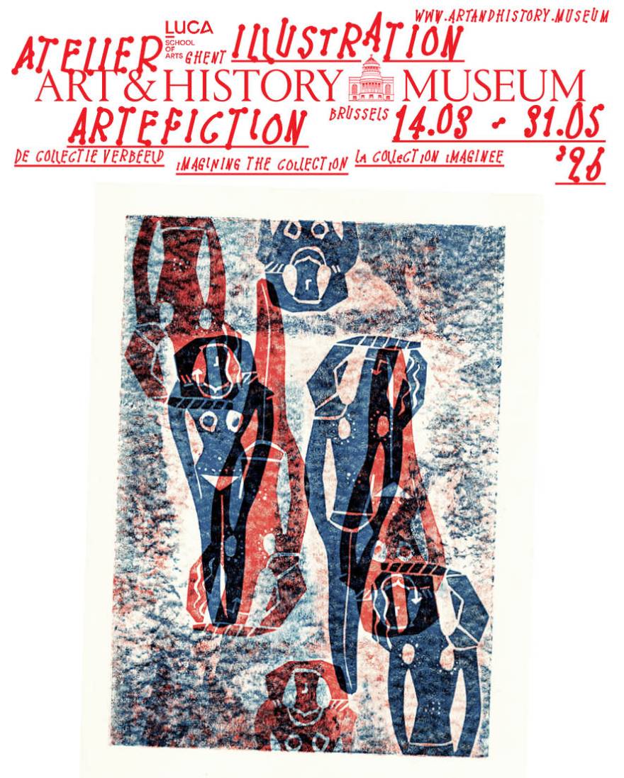 Poster design: Michaël Bussaer | Image: Hadewich Van Samang